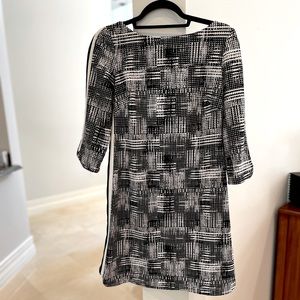 Vince Camuto Black and White Formal Dress